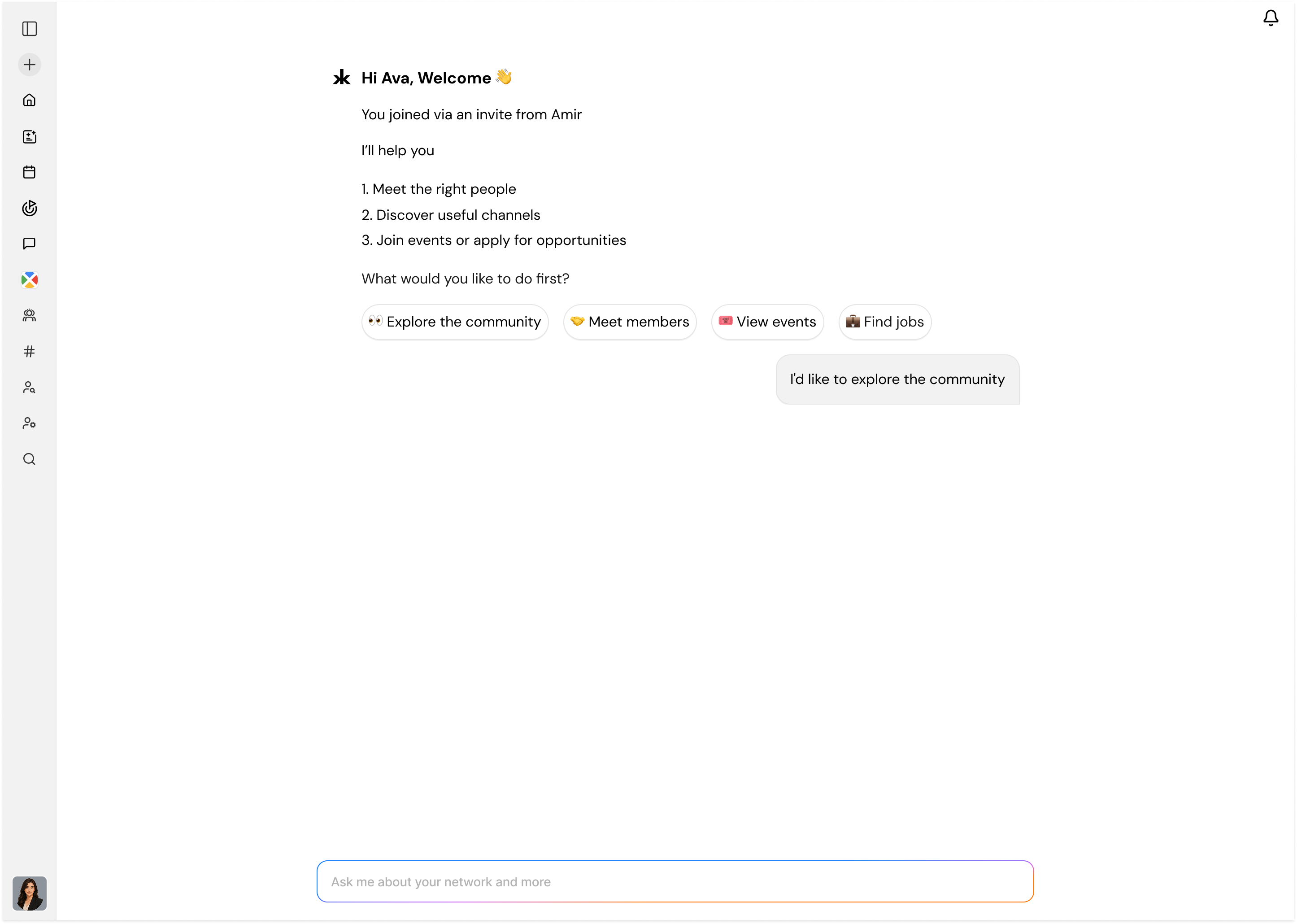 Kai chat: say what you need and Kai works on it across your network